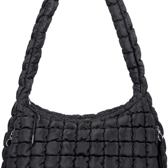 Versatile Women's Quilted Tote - Stylish Handbag with Non-Slip Strap - Picture 1 of 7
